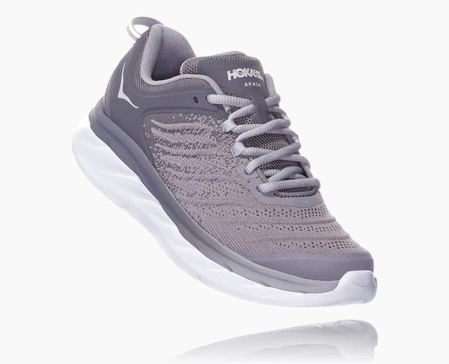 Hoka One One Hardloopschoenen Dames - Akasa - Grijs - PB3897240